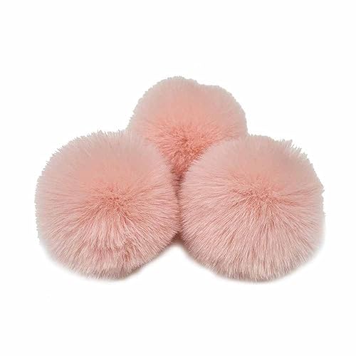 SHTGOI 10 Stück Pompons zum Basteln 6cm Faux Kaninchen Pelz Pompon Ball Hoch Elastische Plüsch Bälle Flauschiger Bommel Bunt Plüsch-Anhänger Zubehör für Lustige DIY Kreative Handwerk Korea-Rosa SHTGOI 10 Stück Pompons zum Basteln 6cm Faux Kaninchen Pelz Pompon Ball Hoch Elastische Plüsch Bälle Flauschiger Bommel Bunt Plüsch-Anhänger Zubehör für Lustige DIY Kreative Handwerk Korea-Rosa von SHTGOI