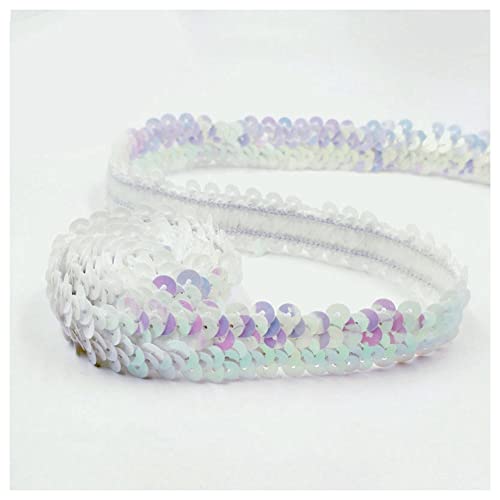 SHTGOI 10 Yards Pailletten Bänder Elastisch Glitzer Paillettenbesatz 2 cm Breite Paillettenband Trim 2-Reihiger Paillettenborte Stoffband für DIY Nähen Kleidung Handwerk Deko Bunt SHTGOI 10 Yards Pailletten Bänder Elastisch Glitzer Paillettenbesatz 2 cm Breite Paillettenband Trim 2-Reihiger Paillettenborte Stoffband für DIY Nähen Kleidung Handwerk Deko Bunt von SHTGOI
