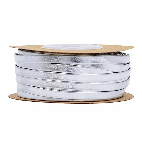 SHTGOI 15m Leder Schmuckband Dünn Flache Lederbänder Basteln Lederschnur Baumwollschnur Gewachst Lederband Set für Schmuck, Halsketten, Armbänder, Perlen DIY handgefertigtes Kunsthandwerk Silber SHTGOI 15m Leder Schmuckband Dünn Flache Lederbänder Basteln Lederschnur Baumwollschnur Gewachst Lederband Set für Schmuck, Halsketten, Armbänder, Perlen DIY handgefertigtes Kunsthandwerk Silber von SHTGOI