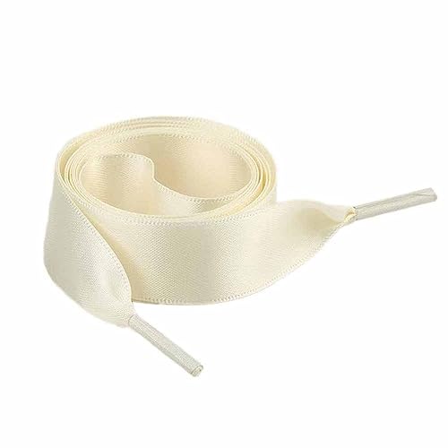 SHTGOI 2 Paar Satin Schnürsenkel Weiche Seide Schuhbänder 2cm Breit Universeller Flache Schnürsenkel Bunte Schnüre Ersatz Seidenschnürsenkel für Sportschuhe Laufschuhe Bergschuh 100cm Beige SHTGOI 2 Paar Satin Schnürsenkel Weiche Seide Schuhbänder 2cm Breit Universeller Flache Schnürsenkel Bunte Schnüre Ersatz Seidenschnürsenkel für Sportschuhe Laufschuhe Bergschuh 100cm Beige von SHTGOI