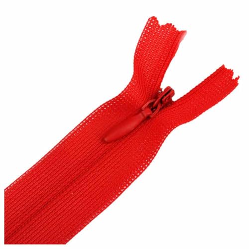 SHTGOI 2 Stück Seiden Unsichtbare Reißverschlüsse 60cm Teilbar Dünner Reißverschlüsse mit Zip-Kopf Größe 3 Elegant Diskret Reißverschlüsse zum nähen für Kleidung,Kissen,Taschen,Mäppchen Rot SHTGOI 2 Stück Seiden Unsichtbare Reißverschlüsse 60cm Teilbar Dünner Reißverschlüsse mit Zip-Kopf Größe 3 Elegant Diskret Reißverschlüsse zum nähen für Kleidung,Kissen,Taschen,Mäppchen Rot von SHTGOI