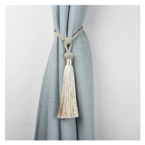 SHTGOI 2 Stück Vorhang Raffhalter Seil Handgefertigt Quaste Vorhänge Krawatte Gardinenhalter Vorhanghalter Gardine Holdbacks für Salon Schlafzimmer Bibliothek Hotel Gardinen Zubehör Beige SHTGOI 2 Stück Vorhang Raffhalter Seil Handgefertigt Quaste Vorhänge Krawatte Gardinenhalter Vorhanghalter Gardine Holdbacks für Salon Schlafzimmer Bibliothek Hotel Gardinen Zubehör Beige von SHTGOI