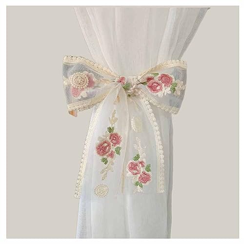 SHTGOI 2 Stück Vorhang-Raffhalter mit Schleife Vorhang Zugband Hohlstickerei Schleife Vorhang Krawatten Boho Vorhanghalter Vintage Gardinenhalter Gardinen Zubehör für Zuhause Büro Balkon Vorhang 20# SHTGOI 2 Stück Vorhang-Raffhalter mit Schleife Vorhang Zugband Hohlstickerei Schleife Vorhang Krawatten Boho Vorhanghalter Vintage Gardinenhalter Gardinen Zubehör für Zuhause Büro Balkon Vorhang 20# von SHTGOI