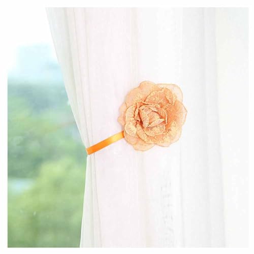 SHTGOI 2 Stücke Blumen Vorhang Raffhalter Magnetische Gardinenhalter Klammer ohne Bohren Vorhang Zugband Blasenblume Vorhanghalter mit Flexiblem Seil für Wohnzimmer Badezimmer Deko 30cm Orange SHTGOI 2 Stücke Blumen Vorhang Raffhalter Magnetische Gardinenhalter Klammer ohne Bohren Vorhang Zugband Blasenblume Vorhanghalter mit Flexiblem Seil für Wohnzimmer Badezimmer Deko 30cm Orange von SHTGOI