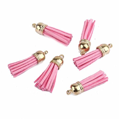 SHTGOI 20 Stück Leder Quaste 3CM Klein Wildleder Quaste mit mit Goldener Kappe Kunstleder Schlüsselanhänger Taschenanhänger Troddel Anhänger für DIY Tasche Schmuck Basteln Charm Zubehör Hellbraun SHTGOI 20 Stück Leder Quaste 3CM Klein Wildleder Quaste mit mit Goldener Kappe Kunstleder Schlüsselanhänger Taschenanhänger Troddel Anhänger für DIY Tasche Schmuck Basteln Charm Zubehör Hellbraun von SHTGOI