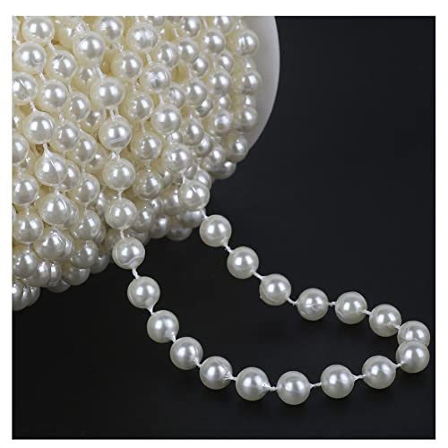 SHTGOI 2m/Rolle 8mm Perlengirlande Künstliche Perlen Kette Perlenkette Perlenband Angelschnur Kunstperlen Girlande für DIY Vorhang Haarschmuck Hochzeit Party Brautstrauß Tisch Deko 5# SHTGOI 2m/Rolle 8mm Perlengirlande Künstliche Perlen Kette Perlenkette Perlenband Angelschnur Kunstperlen Girlande für DIY Vorhang Haarschmuck Hochzeit Party Brautstrauß Tisch Deko 5# von SHTGOI