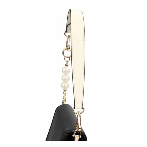 SHTGOI 36cm Leder Taschengriffe und 14cm Perlenkette Verstellbarer Schultergurt Ersatz Taschenhenkel mit Karabinerhaken Universal Handtasche Griffe Schulterriemen für Kleine Handtasche Beige# SHTGOI 36cm Leder Taschengriffe und 14cm Perlenkette Verstellbarer Schultergurt Ersatz Taschenhenkel mit Karabinerhaken Universal Handtasche Griffe Schulterriemen für Kleine Handtasche Beige# von SHTGOI