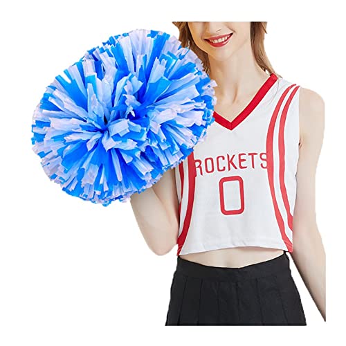 SHTGOI 4 Stück Cheerleading Pompoms Cheerleader Pom Poms Handblumen mit Handle Hell Handgekurbelter Blumenball für Sportwettbewerb Urlaub Feiern Tänze Karnevalspartys Blau+Weiß 1# SHTGOI 4 Stück Cheerleading Pompoms Cheerleader Pom Poms Handblumen mit Handle Hell Handgekurbelter Blumenball für Sportwettbewerb Urlaub Feiern Tänze Karnevalspartys Blau+Weiß 1# von SHTGOI
