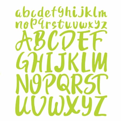 SHTGOI 5 Blatt Buchstaben Aufkleber Selbstklebende Alphabetische Aufkleber Groß- und Kleinbuchstaben Sticker Wasserfeste Vinyl Klebebuchstaben für DIY Scrapbooking Wasserbecher Postfach Hellgrün SHTGOI 5 Blatt Buchstaben Aufkleber Selbstklebende Alphabetische Aufkleber Groß- und Kleinbuchstaben Sticker Wasserfeste Vinyl Klebebuchstaben für DIY Scrapbooking Wasserbecher Postfach Hellgrün von SHTGOI