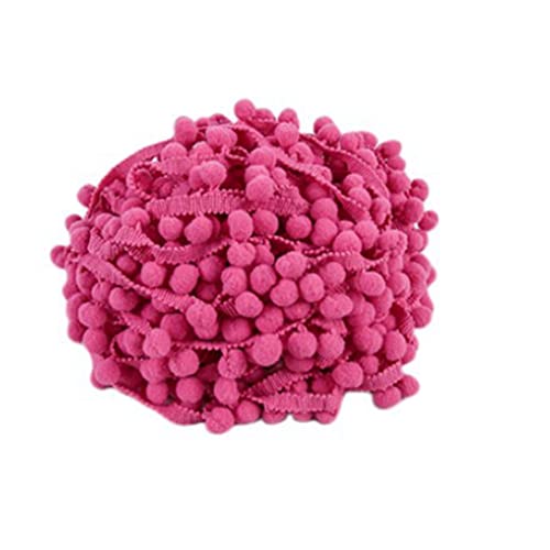 SHTGOI 5 Yards Pomponborte Bommelborte Bommel Fringe Band Fransenborte Pomponband Bommelband Pompom Fransenbesatz Pom Poms Quaste Borte Zierborrte für Kleidung Vorhang Dekoration Dunkelrosa SHTGOI 5 Yards Pomponborte Bommelborte Bommel Fringe Band Fransenborte Pomponband Bommelband Pompom Fransenbesatz Pom Poms Quaste Borte Zierborrte für Kleidung Vorhang Dekoration Dunkelrosa von SHTGOI