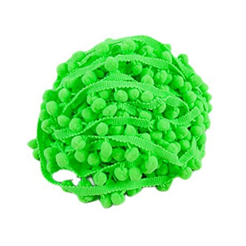 SHTGOI 5 Yards Pomponborte Bommelborte Bommel Fringe Band Fransenborte Pomponband Bommelband Pompom Fransenbesatz Pom Poms Quaste Borte Zierborrte für Kleidung Vorhang Dekoration Grün 1# SHTGOI 5 Yards Pomponborte Bommelborte Bommel Fringe Band Fransenborte Pomponband Bommelband Pompom Fransenbesatz Pom Poms Quaste Borte Zierborrte für Kleidung Vorhang Dekoration Grün 1# von SHTGOI