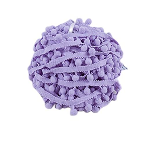 SHTGOI 5 Yards Pomponborte Bommelborte Bommel Fringe Band Fransenborte Pomponband Bommelband Pompom Fransenbesatz Pom Poms Quaste Borte Zierborrte für Kleidung Vorhang Dekoration Helles Lila SHTGOI 5 Yards Pomponborte Bommelborte Bommel Fringe Band Fransenborte Pomponband Bommelband Pompom Fransenbesatz Pom Poms Quaste Borte Zierborrte für Kleidung Vorhang Dekoration Helles Lila von SHTGOI