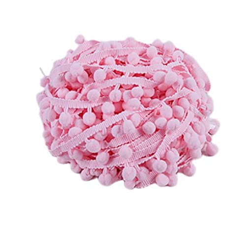 SHTGOI 5 Yards Pomponborte Bommelborte Bommel Fringe Band Fransenborte Pomponband Bommelband Pompom Fransenbesatz Pom Poms Quaste Borte Zierborrte für Kleidung Vorhang Dekoration Hellrosa SHTGOI 5 Yards Pomponborte Bommelborte Bommel Fringe Band Fransenborte Pomponband Bommelband Pompom Fransenbesatz Pom Poms Quaste Borte Zierborrte für Kleidung Vorhang Dekoration Hellrosa von SHTGOI