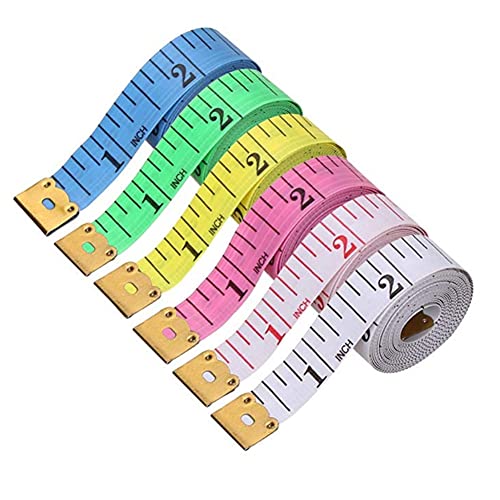 SHTGOI 6 Stücke 150cm Maßband Körpermaßband Flexible Weiche Lineal Doppelseitiges Massband Schneidermaßband Messung Tape Tragbares Linealband für Medizinische Körpermaß Taillenmaß Nähen SHTGOI 6 Stücke 150cm Maßband Körpermaßband Flexible Weiche Lineal Doppelseitiges Massband Schneidermaßband Messung Tape Tragbares Linealband für Medizinische Körpermaß Taillenmaß Nähen von SHTGOI