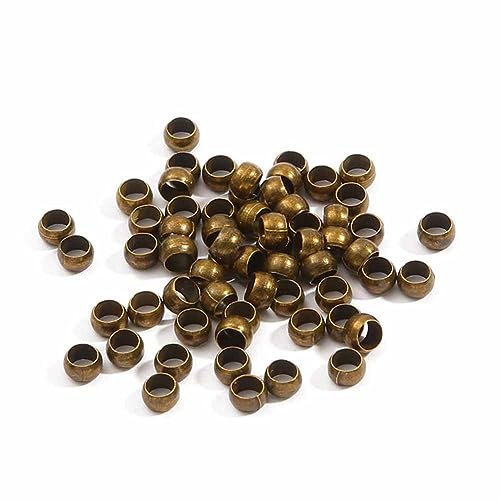 SHTGOI Abstandsperlen Set 2mm Edelstahl Runde Distanzperlen Nahtlose Kugelperlen Metall Kleine Bastelperlen mit Loch Schmuckperlen für DIY Armband Halskette Schmuck Herstellung 500pcs Alte Bronze SHTGOI Abstandsperlen Set 2mm Edelstahl Runde Distanzperlen Nahtlose Kugelperlen Metall Kleine Bastelperlen mit Loch Schmuckperlen für DIY Armband Halskette Schmuck Herstellung 500pcs Alte Bronze von SHTGOI