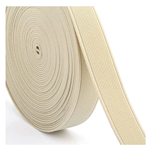 SHTGOI Flache Gummibänder 28m Bunte Elastische Bänder Stretchband zum Nähen Leinwandbindung Verschlüsseltes Gummiband für DIY Handwerk Taillenbänder Bekleidung Schuhherstellung 2.5cm Beige SHTGOI Flache Gummibänder 28m Bunte Elastische Bänder Stretchband zum Nähen Leinwandbindung Verschlüsseltes Gummiband für DIY Handwerk Taillenbänder Bekleidung Schuhherstellung 2.5cm Beige von SHTGOI