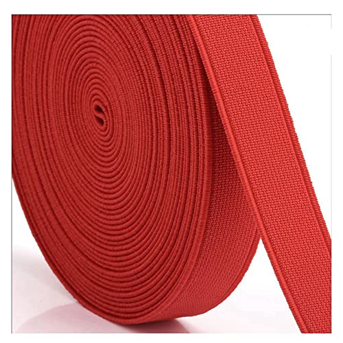 SHTGOI Flache Gummibänder 28m Bunte Elastische Bänder Stretchband zum Nähen Leinwandbindung Verschlüsseltes Gummiband für DIY Handwerk Taillenbänder Bekleidung Schuhherstellung 2.5cm Rot SHTGOI Flache Gummibänder 28m Bunte Elastische Bänder Stretchband zum Nähen Leinwandbindung Verschlüsseltes Gummiband für DIY Handwerk Taillenbänder Bekleidung Schuhherstellung 2.5cm Rot von SHTGOI