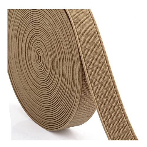 SHTGOI Flache Gummibänder 28m Bunte Elastische Bänder Stretchband zum Nähen Leinwandbindung Verschlüsseltes Gummiband für DIY Handwerk Taillenbänder Bekleidung Schuhherstellung 2cm Khaki SHTGOI Flache Gummibänder 28m Bunte Elastische Bänder Stretchband zum Nähen Leinwandbindung Verschlüsseltes Gummiband für DIY Handwerk Taillenbänder Bekleidung Schuhherstellung 2cm Khaki von SHTGOI