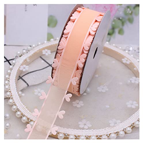 SHTGOI Herzen Organzaband 25 mm x 18 m Herzband Organza Bänder Herz Geschenkband Schleifenband Tüllband Dekoband für Auto Hochzeit Weihnachten Deko Geschenk Blumen Verpackung Champagner SHTGOI Herzen Organzaband 25 mm x 18 m Herzband Organza Bänder Herz Geschenkband Schleifenband Tüllband Dekoband für Auto Hochzeit Weihnachten Deko Geschenk Blumen Verpackung Champagner von SHTGOI
