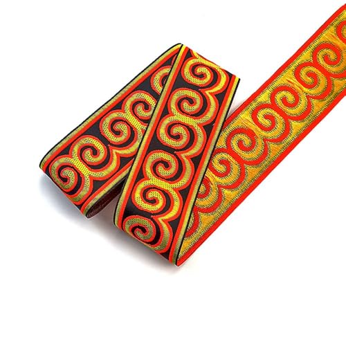 SHTGOI Jacquard Bandbesatz 7m Vintage Jacquardband 5cm Band Jacquard Ribbon Ethnic Emobridered Woven Ribbon DIY Kleidung Strohhut Tasche Nähen Handwerk Zubehör Bestickte Jacquardbort SHTGOI Jacquard Bandbesatz 7m Vintage Jacquardband 5cm Band Jacquard Ribbon Ethnic Emobridered Woven Ribbon DIY Kleidung Strohhut Tasche Nähen Handwerk Zubehör Bestickte Jacquardbort von SHTGOI