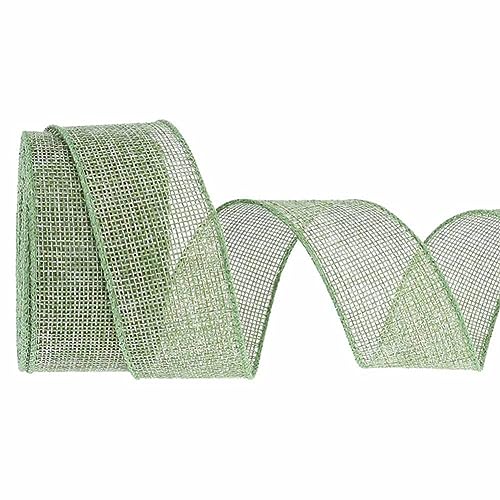 SHTGOI Juteband 10 Yards/Rolle 4cm Breit Natur Bunt Jutegewebe Dekoband Geschenkband Leinenband Stoffband Sackleinen Band Jute Schleifenband für DIY Handwerk Muttertag Hochzeit Party Hellgrün# SHTGOI Juteband 10 Yards/Rolle 4cm Breit Natur Bunt Jutegewebe Dekoband Geschenkband Leinenband Stoffband Sackleinen Band Jute Schleifenband für DIY Handwerk Muttertag Hochzeit Party Hellgrün# von SHTGOI