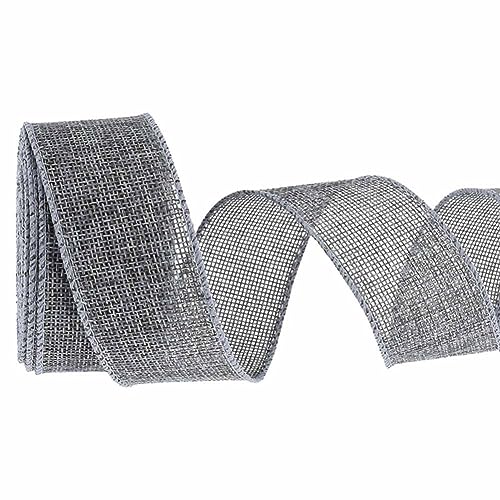 SHTGOI Juteband 10 Yards/Rolle 6.3cm Breit Natur Bunt Jutegewebe Dekoband Geschenkband Leinenband Stoffband Sackleinen Band Jute Schleifenband für DIY Handwerk Muttertag Hochzeit Party Grau# SHTGOI Juteband 10 Yards/Rolle 6.3cm Breit Natur Bunt Jutegewebe Dekoband Geschenkband Leinenband Stoffband Sackleinen Band Jute Schleifenband für DIY Handwerk Muttertag Hochzeit Party Grau# von SHTGOI