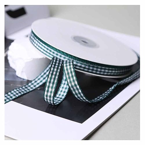 SHTGOI Kariertes Band 50 Yards/Rolle Gingham-Band 10mm Kariertes Schleifenband Polyesterband Plaid Geschenkband Dekoband für DIY Basteln Bastelkuchen Strauß Dekoration Weihnachtsfeier Dunkelgrün SHTGOI Kariertes Band 50 Yards/Rolle Gingham-Band 10mm Kariertes Schleifenband Polyesterband Plaid Geschenkband Dekoband für DIY Basteln Bastelkuchen Strauß Dekoration Weihnachtsfeier Dunkelgrün von SHTGOI