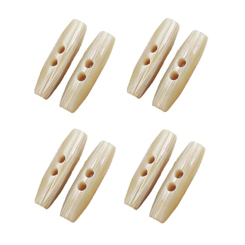 SHTGOI Knebelknöpfe 8 Stück Längliche Ovale Knöpfe 5cm HornKnöpfe mit Kunstharz 2 löcher Knöpfe mit Verschluss Doppelloch Knöpfe für Pullover Mantel Strickjacke Für DIY-Kleidung Nähzubehör (Khaki) SHTGOI Knebelknöpfe 8 Stück Längliche Ovale Knöpfe 5cm HornKnöpfe mit Kunstharz 2 löcher Knöpfe mit Verschluss Doppelloch Knöpfe für Pullover Mantel Strickjacke Für DIY-Kleidung Nähzubehör (Khaki) von SHTGOI