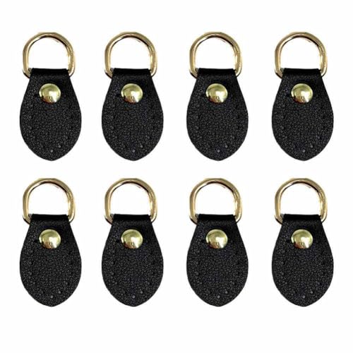 SHTGOI Lederschnallen für Taschen 4 Paar PU und Metall-D-Ring-Schnalle Schnallenverschluss zum Aufnähen Ledergriffschnalle Häkeltaschen Nähverschlüsse Zubehör für Handtasche Geldbörse Schwarz SHTGOI Lederschnallen für Taschen 4 Paar PU und Metall-D-Ring-Schnalle Schnallenverschluss zum Aufnähen Ledergriffschnalle Häkeltaschen Nähverschlüsse Zubehör für Handtasche Geldbörse Schwarz von SHTGOI