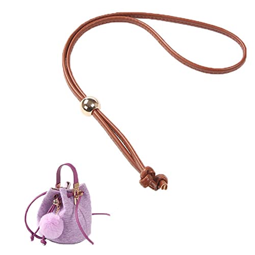 SHTGOI Ledertasche Kordelzug 120 cm Ledertaschen-Zugschnur mit Perlenhalter Verstellbarer Tragetaschengurt Kordelzug Tasche Zubehör für Eimertasche Schultertasche Handtaschen Hellbraun SHTGOI Ledertasche Kordelzug 120 cm Ledertaschen-Zugschnur mit Perlenhalter Verstellbarer Tragetaschengurt Kordelzug Tasche Zubehör für Eimertasche Schultertasche Handtaschen Hellbraun von SHTGOI