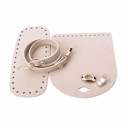 SHTGOI PU Ledertasche Strickset Taschenboden Stricken Häkeltaschen Taschenbodenformer Pad-Einsatz Kissenbasis Ledertasche Unten Schultergurt Klappenabdeckung für Taschen häkeln 3 Zubehör Beige SHTGOI PU Ledertasche Strickset Taschenboden Stricken Häkeltaschen Taschenbodenformer Pad-Einsatz Kissenbasis Ledertasche Unten Schultergurt Klappenabdeckung für Taschen häkeln 3 Zubehör Beige von SHTGOI
