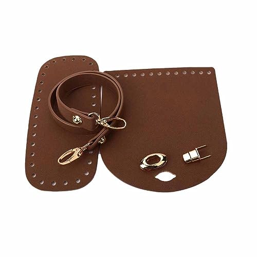 SHTGOI PU Ledertasche Strickset Taschenboden Stricken Häkeltaschen Taschenbodenformer Pad-Einsatz Kissenbasis Ledertasche Unten Schultergurt Klappenabdeckung für Taschen häkeln 3 Zubehör Kaffee SHTGOI PU Ledertasche Strickset Taschenboden Stricken Häkeltaschen Taschenbodenformer Pad-Einsatz Kissenbasis Ledertasche Unten Schultergurt Klappenabdeckung für Taschen häkeln 3 Zubehör Kaffee von SHTGOI