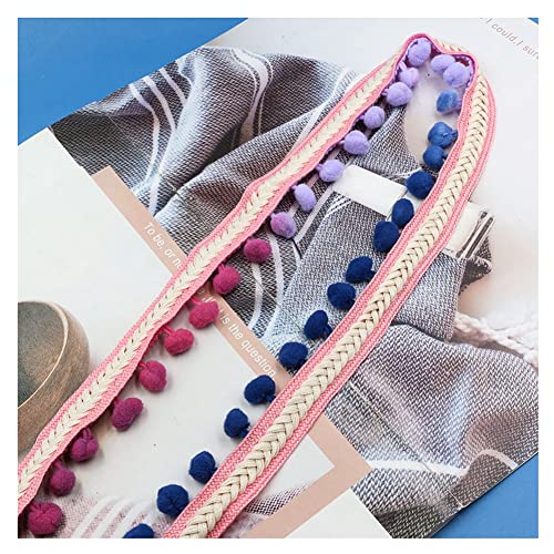 SHTGOI Pomponborte Bommelborte 5 Yards 12mm Pompon Borte zum Nähen Pom Poms Fransenborte Pompons Quaste Spitze Bommelband für DIY Basteln Kostüme Kleidung Vorhang Nähen Dekoration Bunt 3# SHTGOI Pomponborte Bommelborte 5 Yards 12mm Pompon Borte zum Nähen Pom Poms Fransenborte Pompons Quaste Spitze Bommelband für DIY Basteln Kostüme Kleidung Vorhang Nähen Dekoration Bunt 3# von SHTGOI