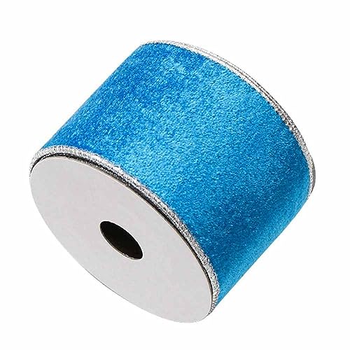 SHTGOI Samtband 10 Yards/Rolle 6.3cm Breit Samt Schleifenband Zierband Verpackungsband Geschenkband Schmuckband Dekoband zum Nähen Samtborte für Schleife Stirnbänder Hochzeit Tischdeko Himmelblau SHTGOI Samtband 10 Yards/Rolle 6.3cm Breit Samt Schleifenband Zierband Verpackungsband Geschenkband Schmuckband Dekoband zum Nähen Samtborte für Schleife Stirnbänder Hochzeit Tischdeko Himmelblau von SHTGOI