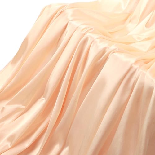 SHTGOI Satin Stoff 1.55 * 5m Glanz Möbelstoffe Futterstoff Stoffe deckenstoffe Bezugsstoff Dekostoff vorhangstoff kinderstoffe Modestoff für Nähen Kostüme Röcke Tischdecke Hintergründe Dekorationen von SHTGOI