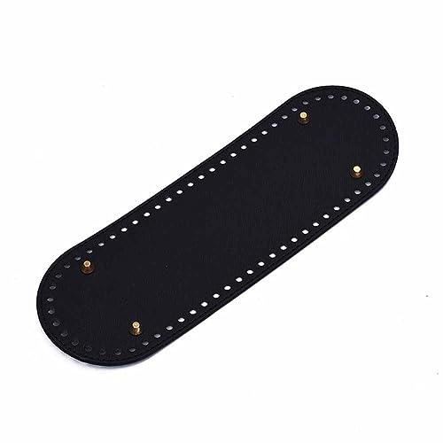 SHTGOI Taschenboden Handgewebte Tasche Pad zum Häkeln Ovale Bodentasche mit Löchern PU Leder Tasche Bodenforme Tasche Bottom Shaper für DIY Häkeltasche Strickbeutel Schultertasche 30 * 10cm Schwarz SHTGOI Taschenboden Handgewebte Tasche Pad zum Häkeln Ovale Bodentasche mit Löchern PU Leder Tasche Bodenforme Tasche Bottom Shaper für DIY Häkeltasche Strickbeutel Schultertasche 30 * 10cm Schwarz von SHTGOI