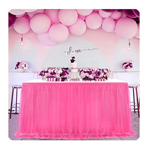 SHTGOI Tüll Tischrock Tütü Tischröcke 122 x 77 cm Gaze Tisch Tischdecke Tischdekoration Tisch Rock für Hochzeit Geburtstag Neujahr Babyparty Candy Party Dekoration Rosarot SHTGOI Tüll Tischrock Tütü Tischröcke 122 x 77 cm Gaze Tisch Tischdecke Tischdekoration Tisch Rock für Hochzeit Geburtstag Neujahr Babyparty Candy Party Dekoration Rosarot von SHTGOI