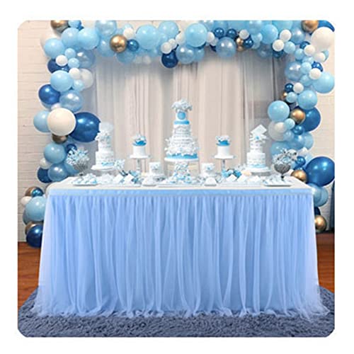 SHTGOI Tüll Tischrock Tütü Tischröcke 243 x 77 cm Gaze Tisch Tischdecke Tischdekoration Tisch Rock für Hochzeit Geburtstag Neujahr Babyparty Candy Party Dekoration Himmelblau SHTGOI Tüll Tischrock Tütü Tischröcke 243 x 77 cm Gaze Tisch Tischdecke Tischdekoration Tisch Rock für Hochzeit Geburtstag Neujahr Babyparty Candy Party Dekoration Himmelblau von SHTGOI