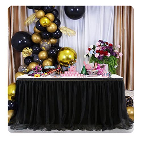 SHTGOI Tüll Tischrock Tütü Tischröcke 275 x 77 cm Gaze Tisch Tischdecke Tischdekoration Tisch Rock für Hochzeit Geburtstag Neujahr Babyparty Candy Party Dekoration Schwarz SHTGOI Tüll Tischrock Tütü Tischröcke 275 x 77 cm Gaze Tisch Tischdecke Tischdekoration Tisch Rock für Hochzeit Geburtstag Neujahr Babyparty Candy Party Dekoration Schwarz von SHTGOI