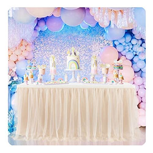 SHTGOI Tüll Tischrock Tütü Tischröcke 427 x 77 cm Gaze Tisch Tischdecke Tischdekoration Tisch Rock für Hochzeit Geburtstag Neujahr Babyparty Candy Party Dekoration Champagner SHTGOI Tüll Tischrock Tütü Tischröcke 427 x 77 cm Gaze Tisch Tischdecke Tischdekoration Tisch Rock für Hochzeit Geburtstag Neujahr Babyparty Candy Party Dekoration Champagner von SHTGOI