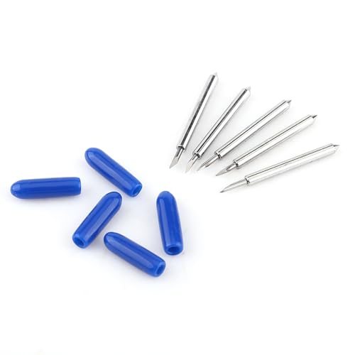 SHUAIGUO 15pcs Plotter Cutter Vane/Wing Set, Wolfram -Carbid, Hohe Härte, 30/45/60 Grad, 1,9 Mm Schaft für das Standardschnitt von Farbklebermedien mit Schutzkappen SHUAIGUO 15pcs Plotter Cutter Vane/Wing Set, Wolfram -Carbid, Hohe Härte, 30/45/60 Grad, 1,9 Mm Schaft für das Standardschnitt von Farbklebermedien mit Schutzkappen von SHUAIGUO