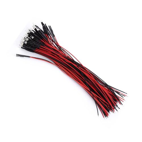 SHUAIGUO 50 Pcs vor Verkabelt Weiße LED-Dioden 9-12V DC Wasser Klare Glühbirnen für -elektronische Schaltkreise und Hausdekorationsprojekte (3 mm) von SHUAIGUO