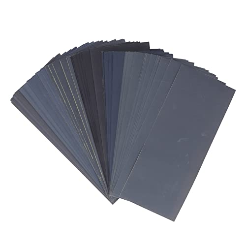 SHUAIGUO 90pcs Nass Trockenes Schleifpapierset, Siliziumarbid 400-3000 Körnung, 9x3,6 Zoll Wasser Sandpapier-Sortiment für Handwerk, Autopolieren, Holz und Metall SHUAIGUO 90pcs Nass Trockenes Schleifpapierset, Siliziumarbid 400-3000 Körnung, 9x3,6 Zoll Wasser Sandpapier-Sortiment für Handwerk, Autopolieren, Holz und Metall von SHUAIGUO