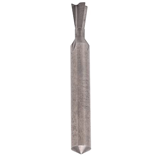 SHUAIGUO Carbid -Schwalbenschwanzmühlenschneider, 6 -Mm Dia Schaft, 4 Flöten, 50 Mm Länge, 60 ° Winkel für Holzbearbeitung, Starke Schneidfähigkeit, Glatte Chipentfernung, Stabil und (80) von SHUAIGUO