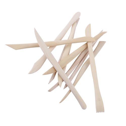 SHUAIGUO Holztonwerkzeuge Set 10pcs Polymer -Skulptionskit -Boxholz Modellierungswerkzeuge für Künstler und Handwerker SHUAIGUO Holztonwerkzeuge Set 10pcs Polymer -Skulptionskit -Boxholz Modellierungswerkzeuge für Künstler und Handwerker von SHUAIGUO