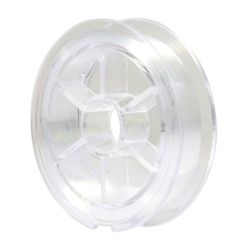 SHUBEIEUMI Elastische Schmuckfaden, 0.5mm x 110m Gummiband für Armbänder, Transparente Perlen Faden, Unsichtbare Nylonschnur, Langlebig und Elastisch für Perlenschmuck Armbänder Basteln von SHUBEIEUMI