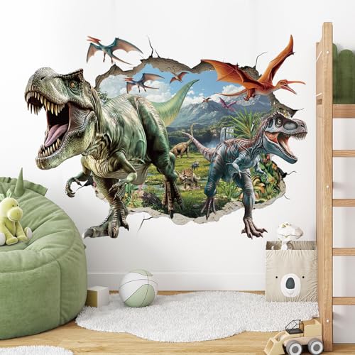 SHUCHING Wandtattoo Dinosaurier 3D Groß, Wandaufkleber Dino, Wandsticker für Junge Schlafzimmer Kinderzimmer Spielzimmer Babyzimmer SHUCHING Wandtattoo Dinosaurier 3D Groß, Wandaufkleber Dino, Wandsticker für Junge Schlafzimmer Kinderzimmer Spielzimmer Babyzimmer von SHUCHING
