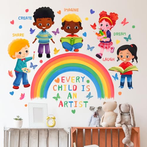 SHUCHING Wandtattoo Lese und Zeichenecke, Wandaufkleber Inspirierende Zitate Regenbogen, Wandsticker für Wohnzimmer Schlafzimmer Kinderzimmer Babyzimmer SHUCHING Wandtattoo Lese und Zeichenecke, Wandaufkleber Inspirierende Zitate Regenbogen, Wandsticker für Wohnzimmer Schlafzimmer Kinderzimmer Babyzimmer von SHUCHING