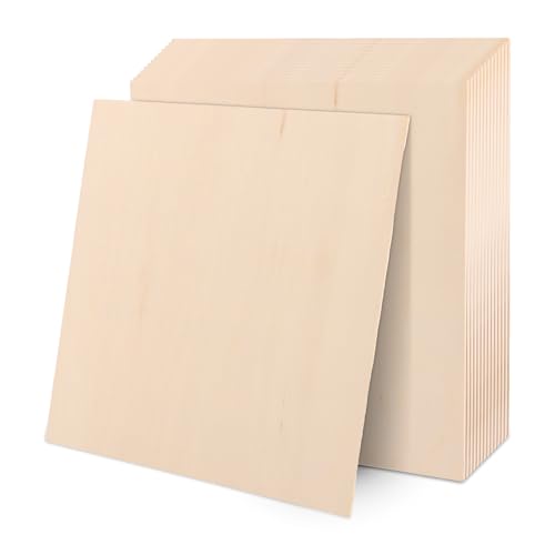 SHUESS 15 Stück Sperrholzplatte, Holzplatte 200 x 200 x 3mm Holzplatten zum Basteln Sperrholz 2mm, Unbehandeltes Holz Lindenholz, Spanplatte für zum Basteln SHUESS 15 Stück Sperrholzplatte, Holzplatte 200 x 200 x 3mm Holzplatten zum Basteln Sperrholz 2mm, Unbehandeltes Holz Lindenholz, Spanplatte für zum Basteln von SHUESS
