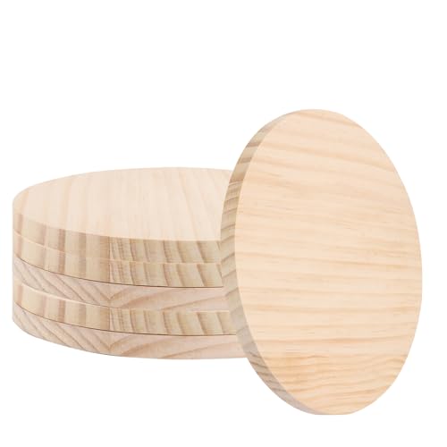 SHUESS 6 Stücke Holzscheibe rund, Holz Log Scheiben 20 cm Durchmesser, Natürliche Holzscheiben für DIY Handwerk Hochzeit Mittelstücke Weihnachten Dekoration zum Basteln, Malen SHUESS 6 Stücke Holzscheibe rund, Holz Log Scheiben 20 cm Durchmesser, Natürliche Holzscheiben für DIY Handwerk Hochzeit Mittelstücke Weihnachten Dekoration zum Basteln, Malen von SHUESS